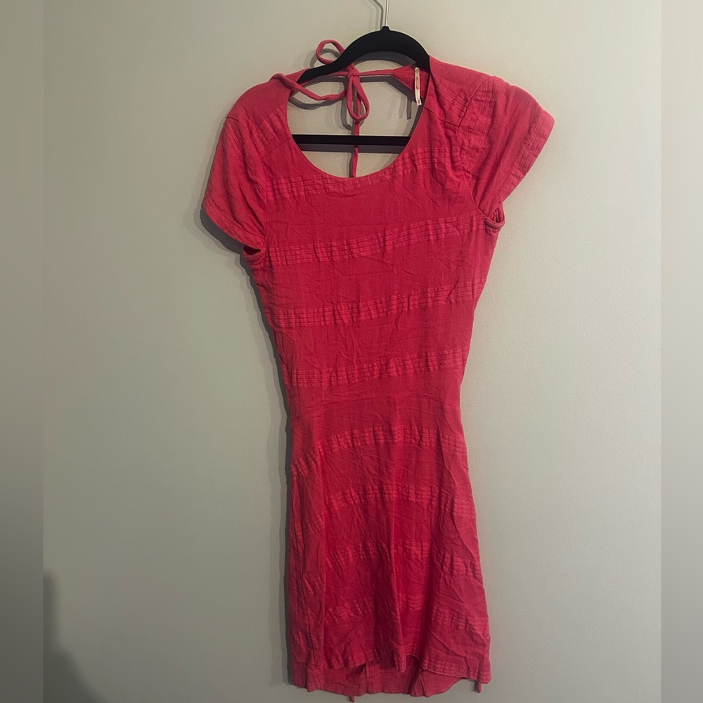 Pink free people dress size small